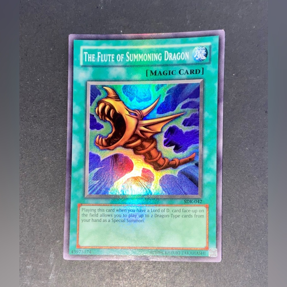 The Flute Of Summoning Dragon Holographic Yugioh Card - 1996